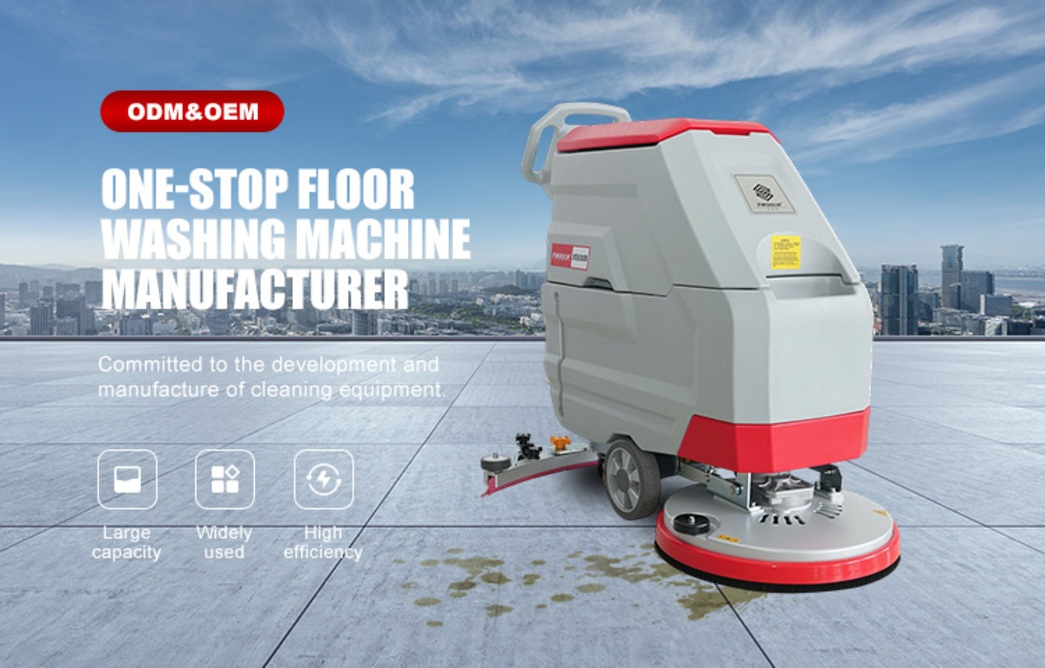 industrial walk behind floor scrubber