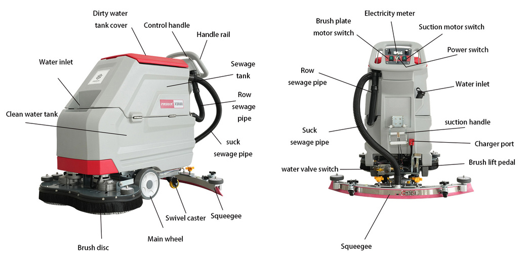 hard floor cleaner dual self propelled
