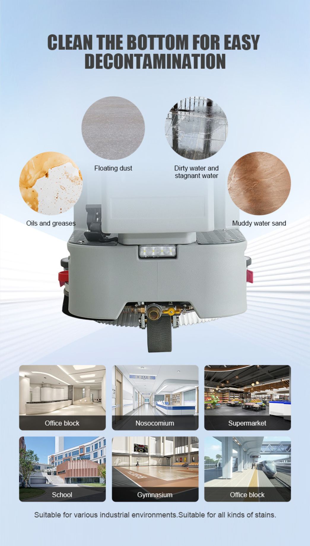 electric floor scrubber machine