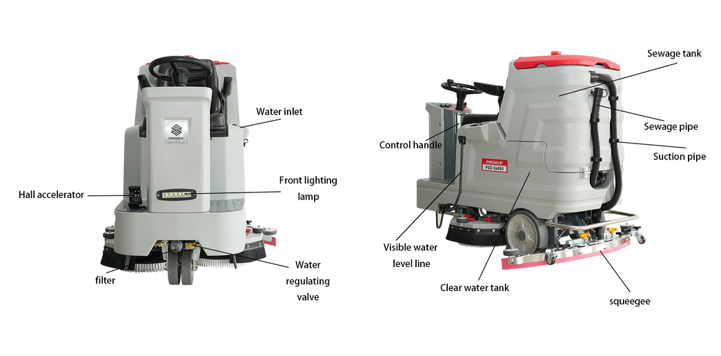 electric floor scrubber machine floor