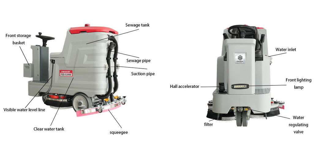 commercial tile and floor cleaning machine