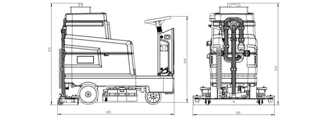 auto floor and tile scrubber