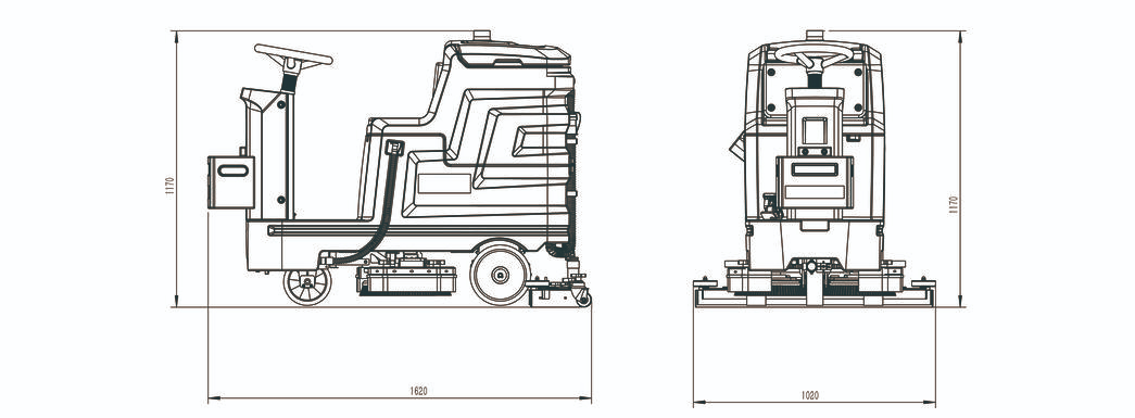 commercial floor scrubber