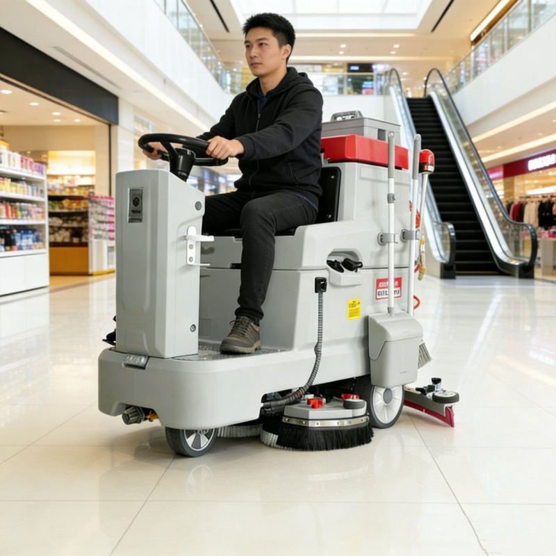 Auto Ride On Floor Scrubber