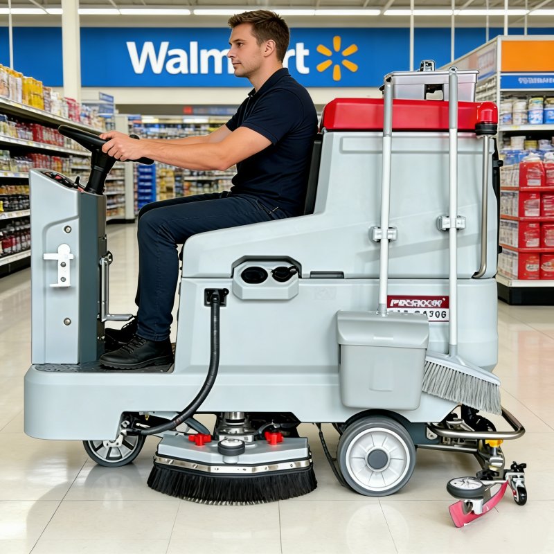 What floor scrubber does Walmart use?